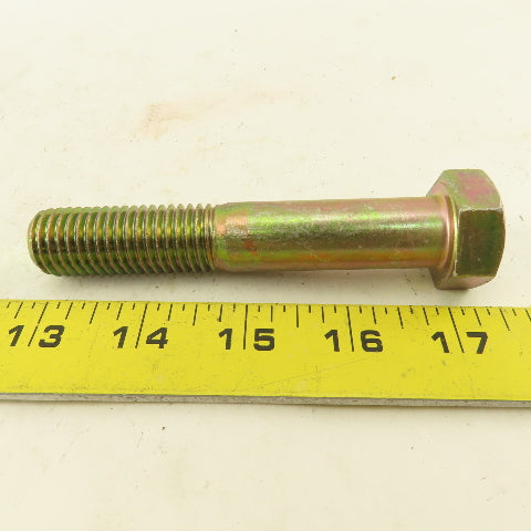 3/4"-10 x 4-1/4" - 5-1/2" Yellow Zinc  Steel Hex Cap Screw Bolt Mixed Lot Of 24