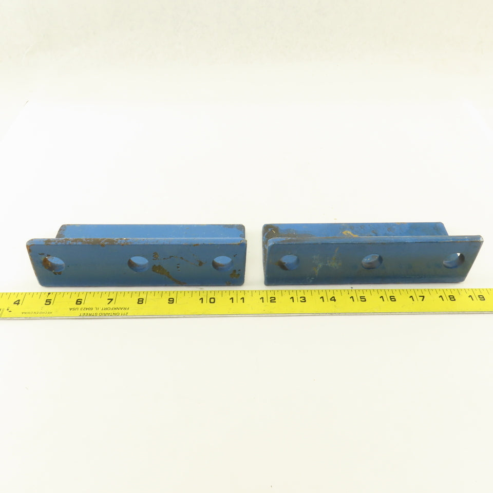 Gorbel Style Underhung Bridge Crane Angle End Stop 7" x 3" x 2" Lot Of 2