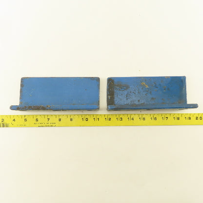 Gorbel Style Underhung Bridge Crane Angle End Stop 7" x 3" x 2" Lot Of 2