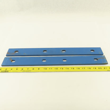 Gorbel 2" x 20" Steel Flat Mending Bracket 3/8" Thick Lot Of 2
