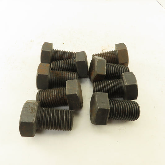 1-1/4"-7 x 2" Grade 8 Alloy Steel Black Oxide Hex Head Cap Screw Lot Of 9