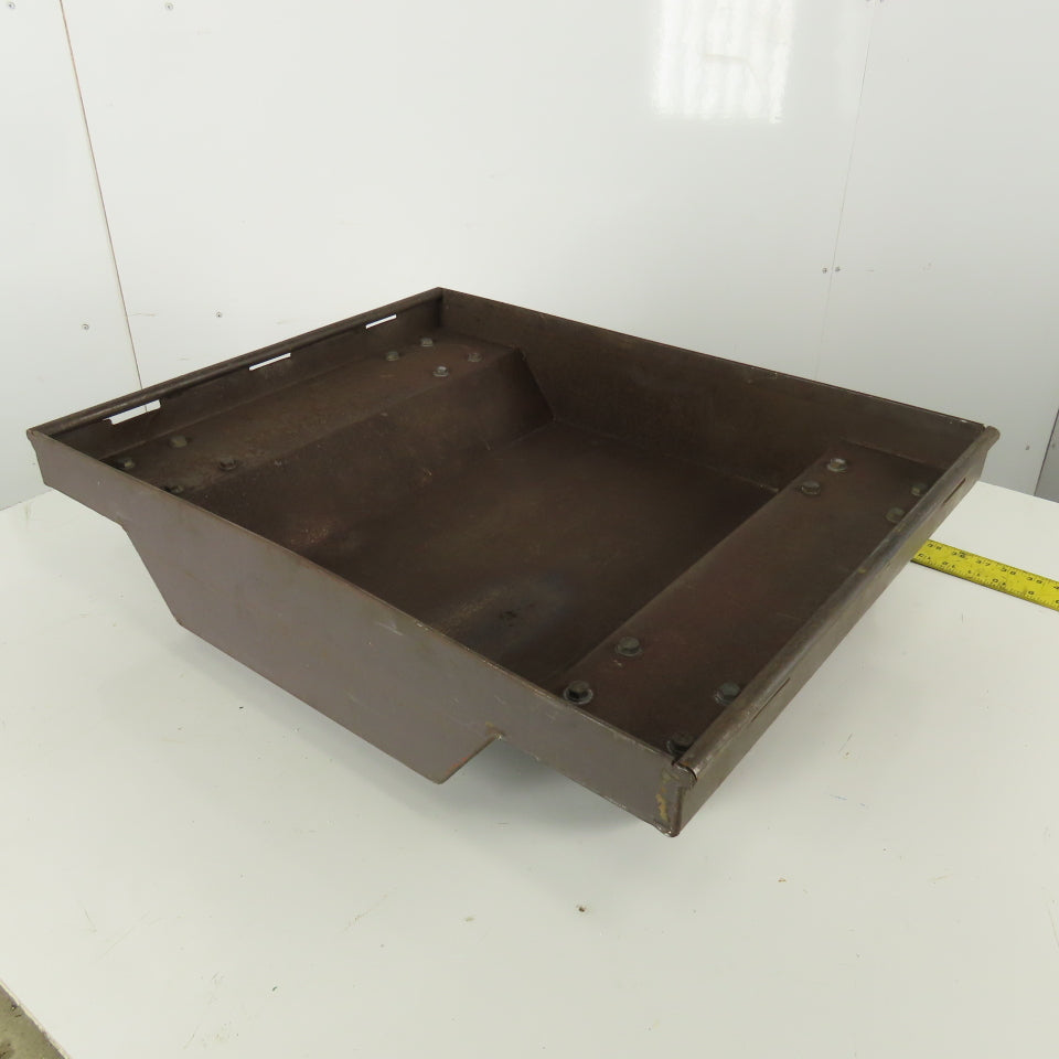 Industrial 4 Wheel Cart Tub  26" x 21" x 5" Scrap Container Drip Pan