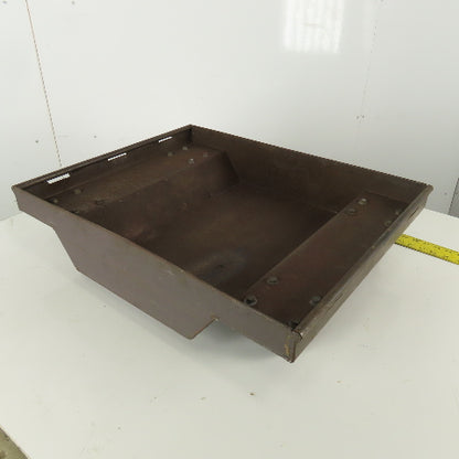 Industrial 4 Wheel Cart Tub  26" x 21" x 5" Scrap Container Drip Pan