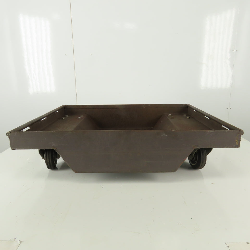 Industrial 4 Wheel Cart Tub  26" x 21" x 5" Scrap Container Drip Pan