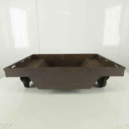 Industrial 4 Wheel Cart Tub  26" x 21" x 5" Scrap Container Drip Pan