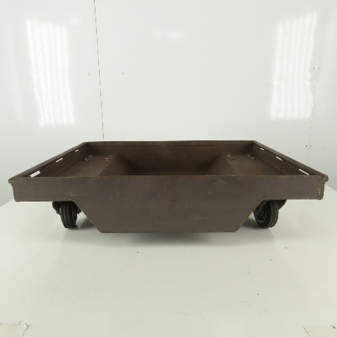 Industrial 4 Wheel Cart Tub  26" x 21" x 5" Scrap Container Drip Pan