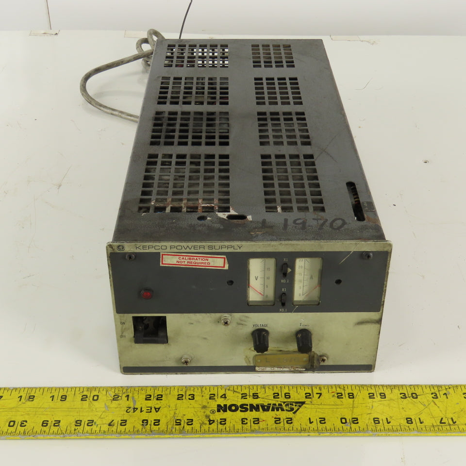 Kepco JQE 15-25 115/230V Input 500W Adjustable Power Supply 0-15VDC Output
