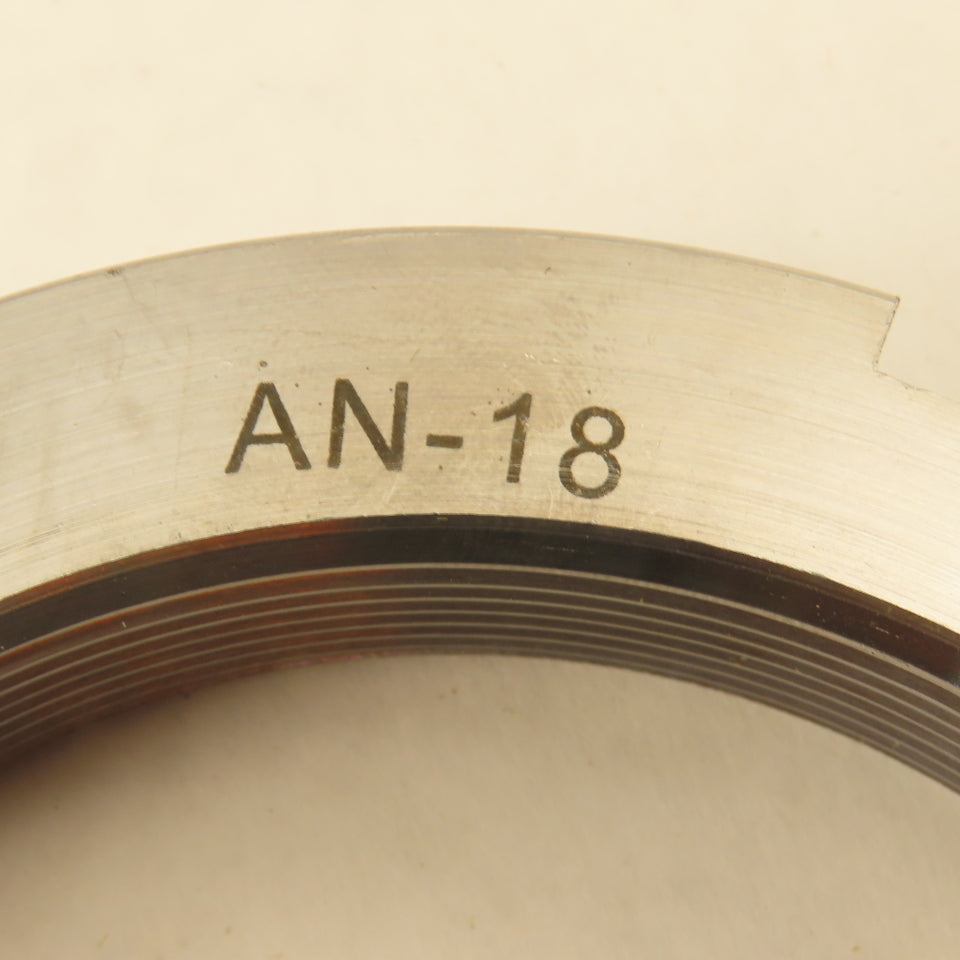 BL AN-18 Steel Bearing Retaining Nut Thread Size: 3.527-12 OD: 4.156 Lot Of 2