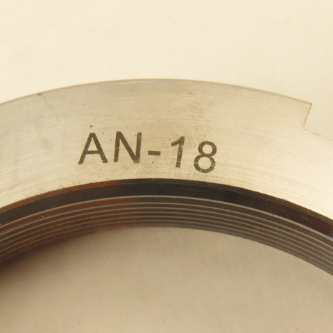 BL AN-18 Steel Bearing Retaining Nut Thread Size: 3.527-12 OD: 4.156 Lot Of 2