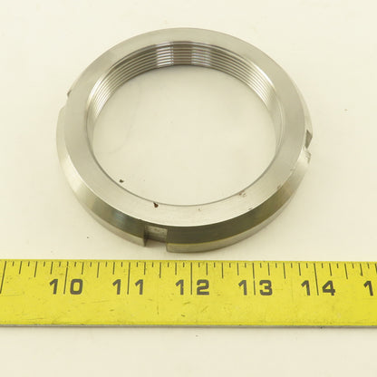 BL AN-18 Steel Bearing Retaining Nut Thread Size: 3.527-12 OD: 4.156 Lot Of 2