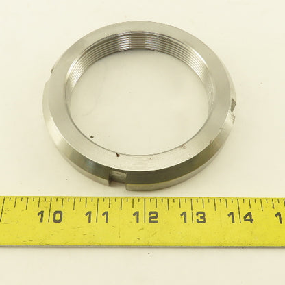 BL AN-18 Steel Bearing Retaining Nut Thread Size: 3.527-12 OD: 4.156 Lot Of 2