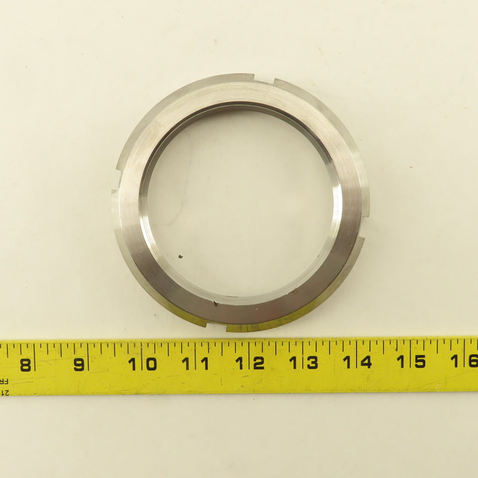 BL AN-18 Steel Bearing Retaining Nut Thread Size: 3.527-12 OD: 4.156 Lot Of 2