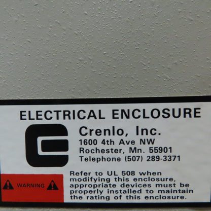 Crenio Wall Mount Electrical Enclosure 48x36x10" W/30A Breaker Disconnect