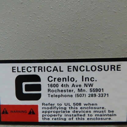 Crenio Wall Mount Electrical Enclosure 48x36x10" W/30A Breaker Disconnect