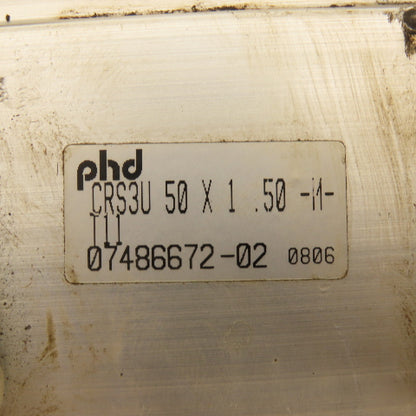 PHD CRS3U 50x1.50 50mm Bore 1-1/2" Stroke Air Cylinder With Position Sensors