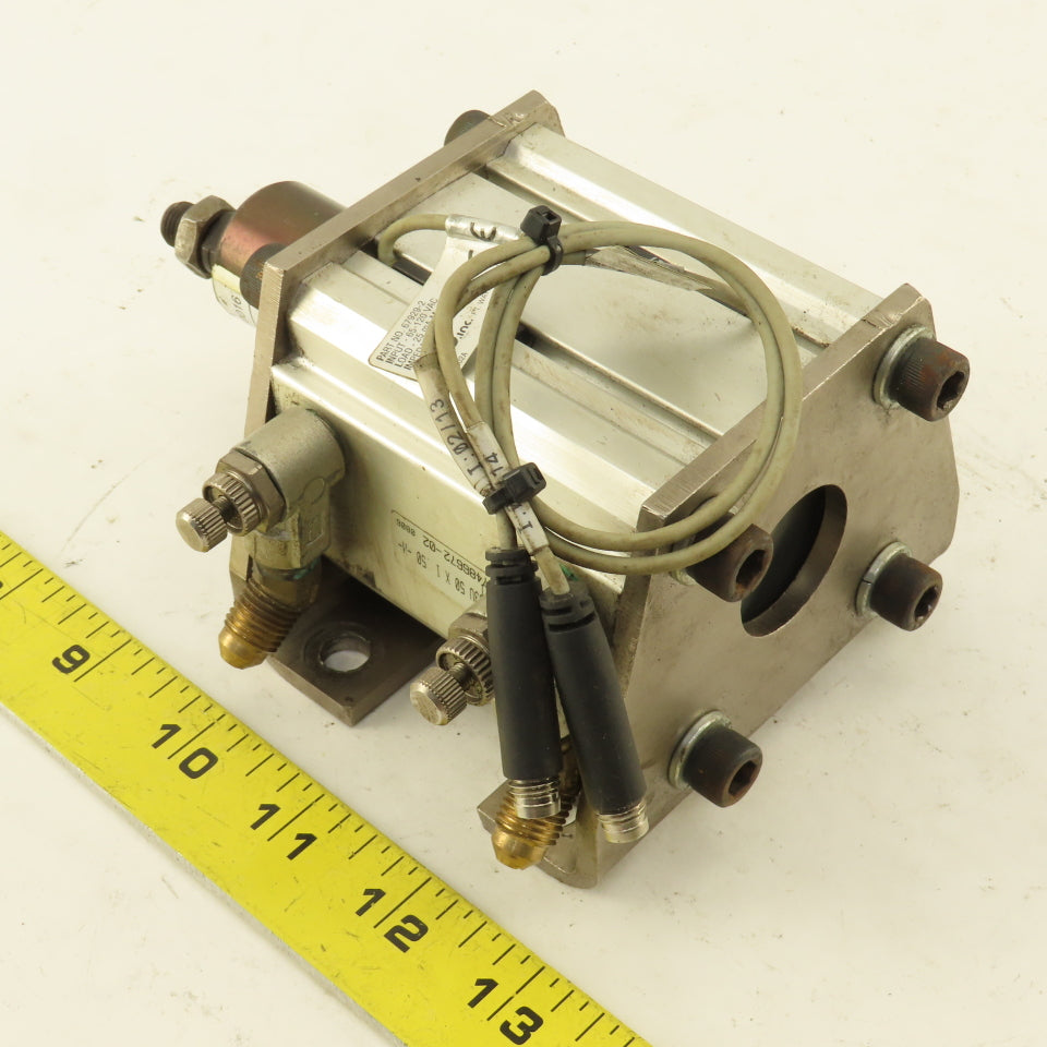 PHD CRS3U 50x1.50 50mm Bore 1-1/2" Stroke Air Cylinder With Position Sensors
