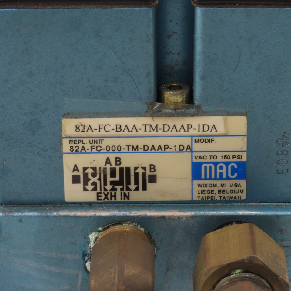 MAC 82A-FC-BAA-TM-DAAP-1DA Pneumatic Valve 3 Position 120V Coil Manifold