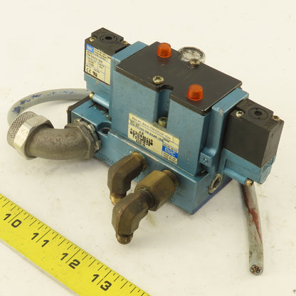 MAC 82A-FC-BAA-TM-DAAP-1DA Pneumatic Valve 3 Position 120V Coil Manifold