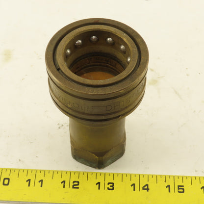Dynaquip DH16 1" NPT Quick Connect Coupling Female Brass