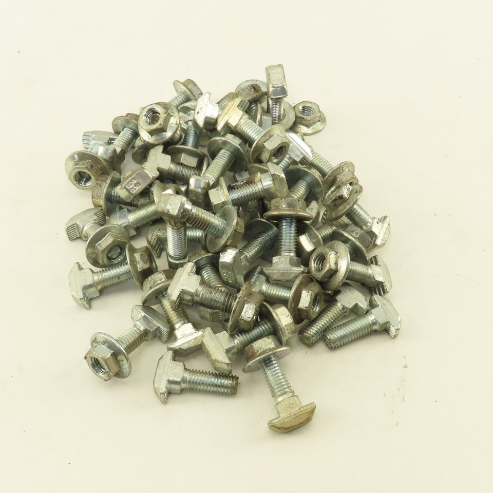 M8-1.25 Drop In T-Stud 8.2mm Slot 80/20 Style 20mm Thread Length Lot Of 40
