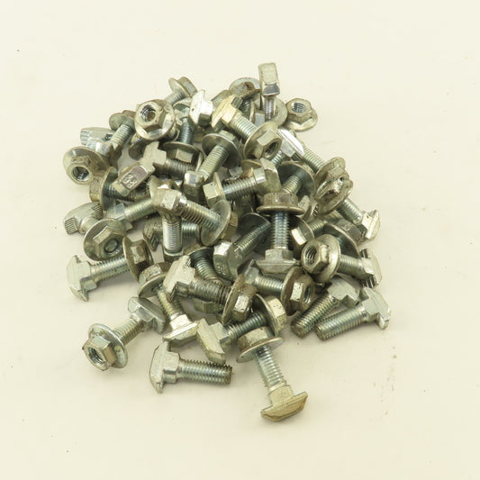 M8-1.25 Drop In T-Stud 8.2mm Slot 80/20 Style 20mm Thread Length Lot Of 40