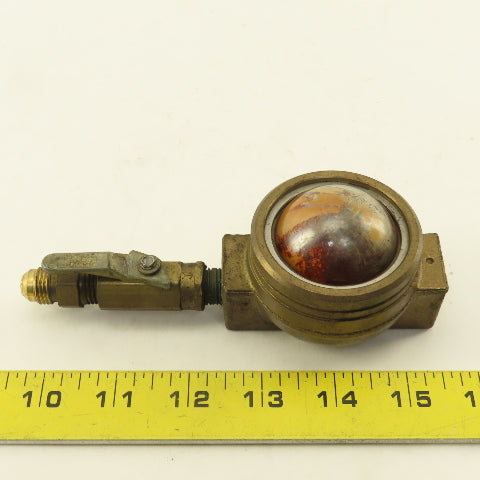 Machine Products Corp. 1/4" Brass Sight Flow Indicator