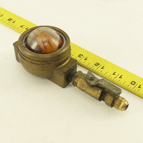Machine Products Corp. 1/4" Brass Sight Flow Indicator