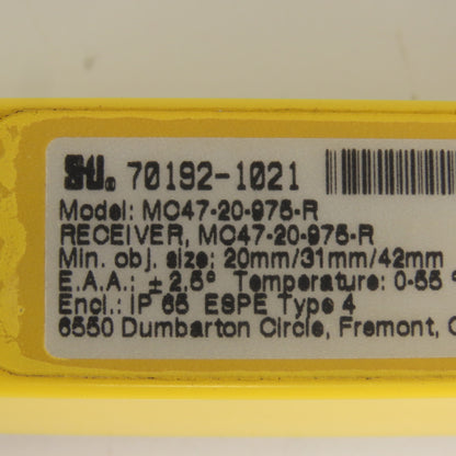 STI MC47-20-975-R Micro Safe Light Curtain Receiver