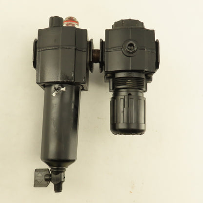 Norgren R73G-3AK-RM L73M-3AP-QDN 3/8" Air Pressure Filter Regulator