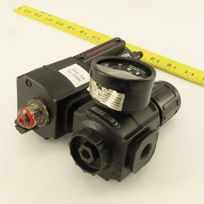 Norgren R73G-3AK-RM L73M-3AP-QDN 3/8" Air Pressure Filter Regulator