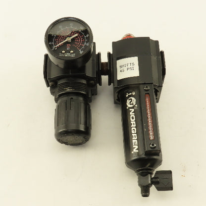 Norgren R73G-3AK-RM L73M-3AP-QDN 3/8" Air Pressure Filter Regulator