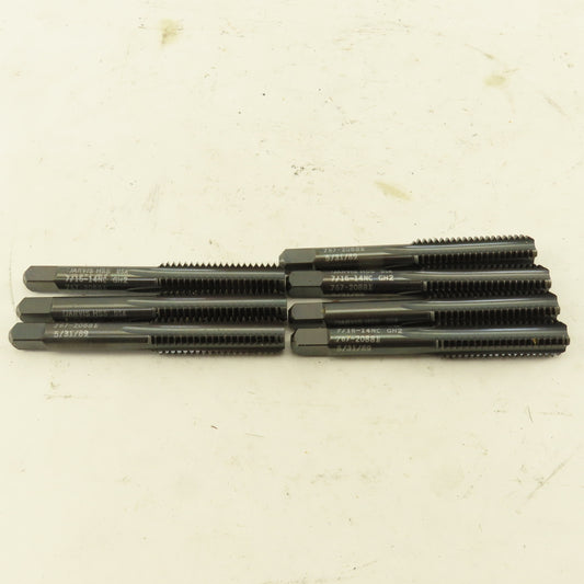 Jarvis 767-20881 7/16"-14 NC GH2 Plug Hand Tap Straight 4 Flute USA Lot Of 7