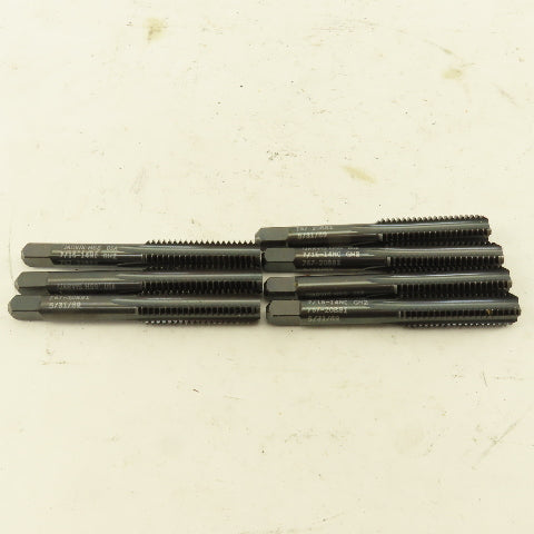 Jarvis 767-20881 7/16"-14 NC GH2 Plug Hand Tap Straight 4 Flute USA Lot Of 7