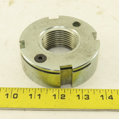 1-3/4"-8 Slotted Locking Locknut OD 3-5/8"