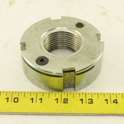 1-3/4"-8 Slotted Locking Locknut OD 3-5/8"