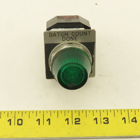 Allen Bradley 800T-PL16G 120V Illuminated Green Pilot Indicator Light