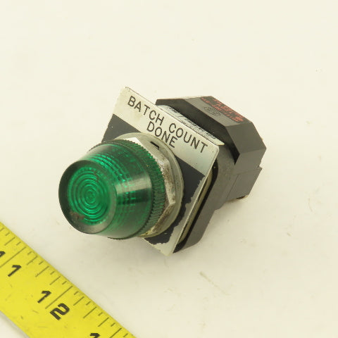 Allen Bradley 800T-PL16G 120V Illuminated Green Pilot Indicator Light