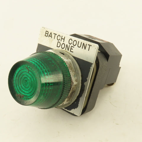 Allen Bradley 800T-PL16G 120V Illuminated Green Pilot Indicator Light