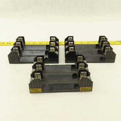 Buss R60030-3CR 30A 600V 3 Pole Fuse Holder Lot Of 3