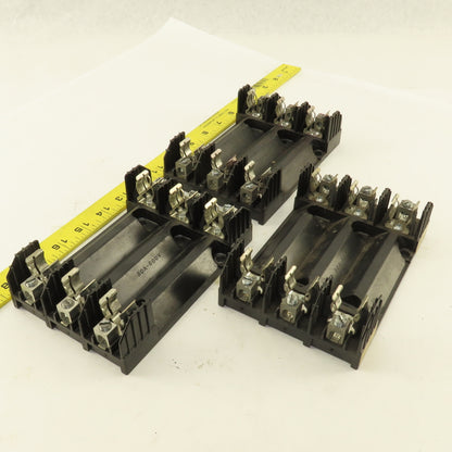 Buss R60030-3CR 30A 600V 3 Pole Fuse Holder Lot Of 3
