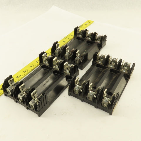 Buss R60030-3CR 30A 600V 3 Pole Fuse Holder Lot Of 3