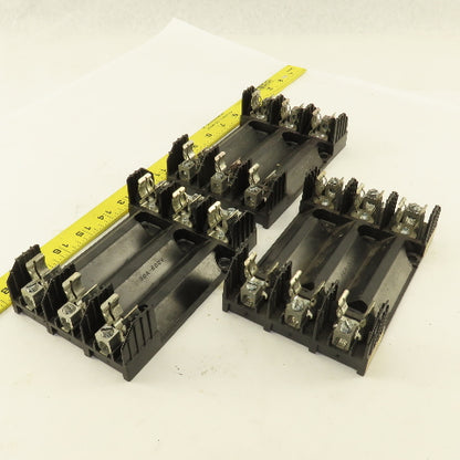 Buss R60030-3CR 30A 600V 3 Pole Fuse Holder Lot Of 3