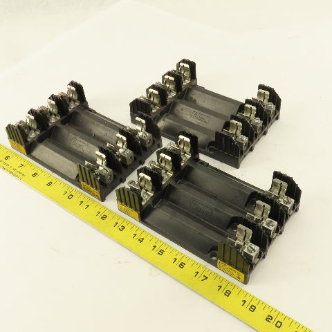 Buss R60030-3CR 30A 600V 3 Pole Fuse Holder Lot Of 3