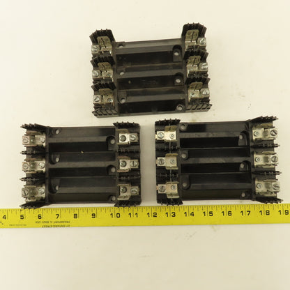 Buss R60030-3CR 30A 600V 3 Pole Fuse Holder Lot Of 3