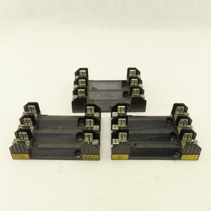 Buss R60030-3CR 30A 600V 3 Pole Fuse Holder Lot Of 3