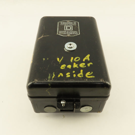 Square D Class 8536 Type R Vintage Motor Starter Electrical Enclosure Only