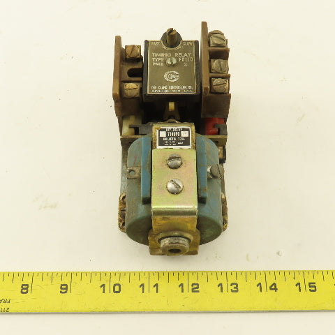 Clark Controller 714UPD Off Delay Timing Relay 250VDC 600VAC 90VDC Coil