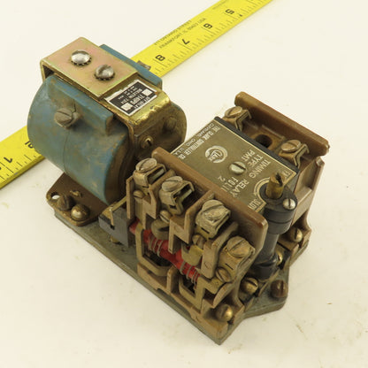 Clark Controller 714UPD Off Delay Timing Relay 250VDC 600VAC 90VDC Coil