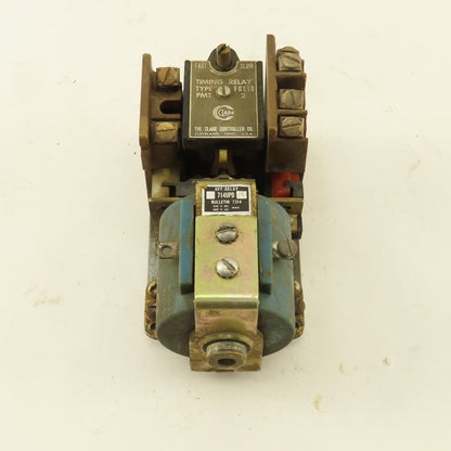 Clark Controller 714UPD Off Delay Timing Relay 250VDC 600VAC 90VDC Coil