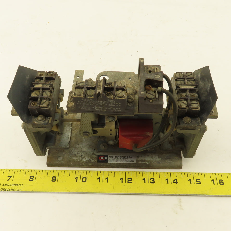 Cutler Hammer 10337H298A Adjustable Timing Relay Open Close Circuits 120V Coil